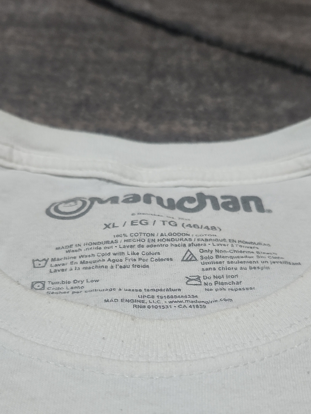 MARUCHAN ROMEN NOODLE INSTANT LUNCH WHITE COTTON CREW-NECK UNISEX TEE-SHIRT PR-F - Picture 3 of 12